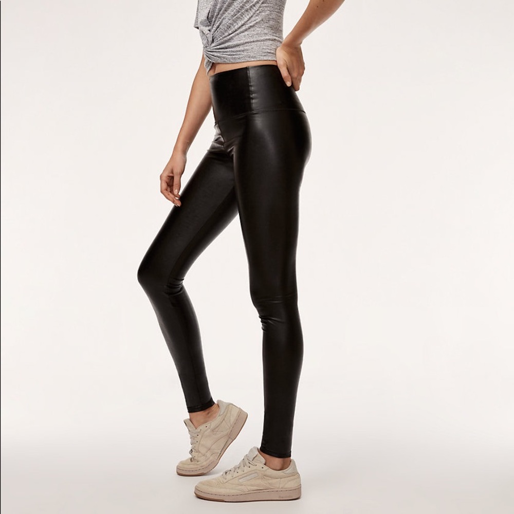 Aritzia vegan leather leggings